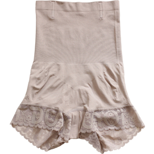 塞德纳收腹塑身裤夏季透气轻薄美体内裤女蕾丝边平角防走光打底裤