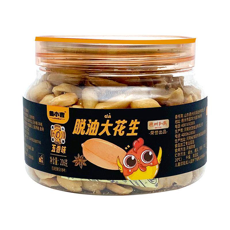 德州扒鸡鲁小吉花生米4罐