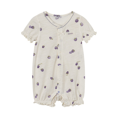 嫚熙婴幼儿夏季薄衣服宝宝短袖