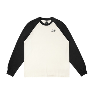 SLAMBLE秋冬新款拼色长袖T恤男女圆领运动投篮服吸汗百搭健身潮