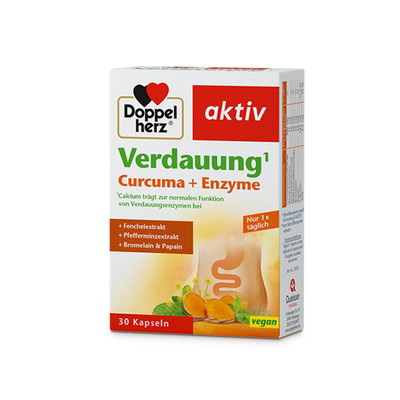 【自营】双心天然姜黄素胶囊双溶性姜黄酶胶囊30粒无黑胡椒无刺激