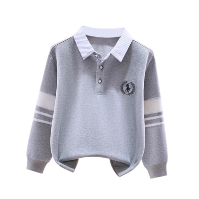 史努比男童卫衣秋冬款翻领polo衫