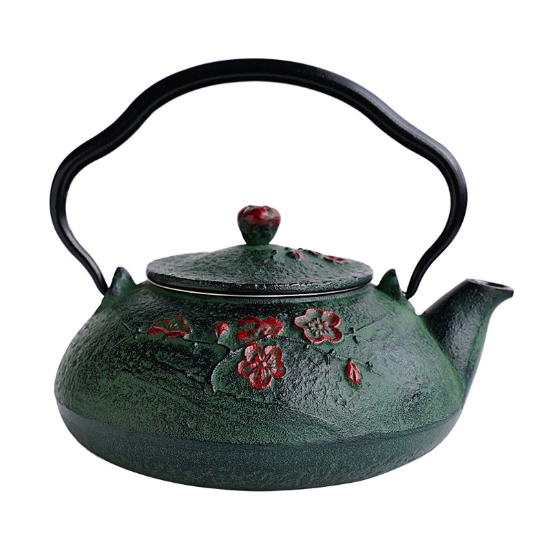 进口南部铁器梅花東雲泡茶铁壶