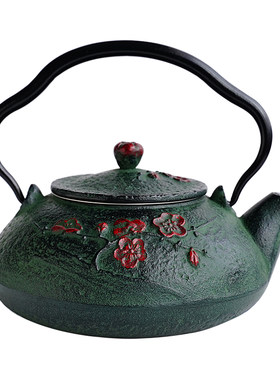 进口南部铁器梅花東雲泡茶铁壶