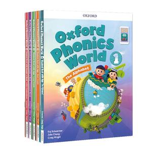 【自营】牛津自然拼读 Oxford Phonics World 1 2 3 4 5级 自然拼读 牛津自然拼读教材 自然拼读英语教材 小学英语教材 Oxford