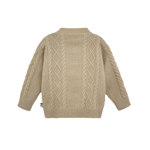 派町童装男童开衫毛衣2026春季新款软糯麻花外套儿童秋装长袖潮酷