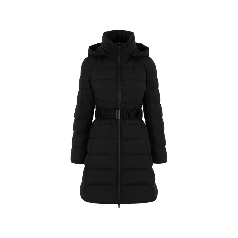 MARYLING玛俪琳官方正品收腰修身连帽羽绒服外套女款冬季新款