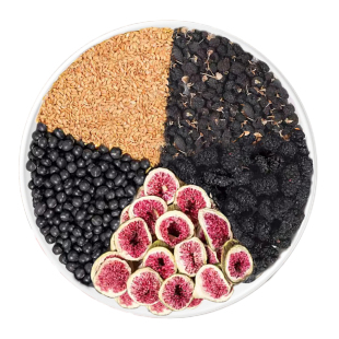 黄体酮养雌茶亚麻籽无花果粉黑枸杞桑葚女生秋冬泡水喝养生花茶包