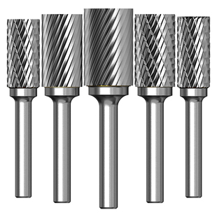 贝利硬质合金旋转锉钨钢圆柱形铣刀金属打磨头雕刻头旋转锉刀A型