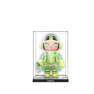 KGBOX泡泡玛特MOLLY400%熊猫加菲猫莫奈睡莲史迪奇亚克力展示盒