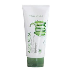 NatureRepublic韩国纳益其尔自然乐园芦荟洗面奶男女祛痘洁面正品