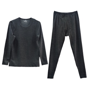 格凯男士德绒加厚6G热能衣青年速暖发热磨毛保暖内衣秋衣秋裤套装