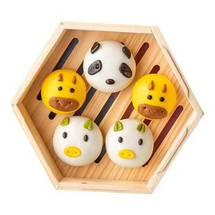 三全玉兔卡通奶黄包速冻包子儿童早餐半成品面食早点375g/15只