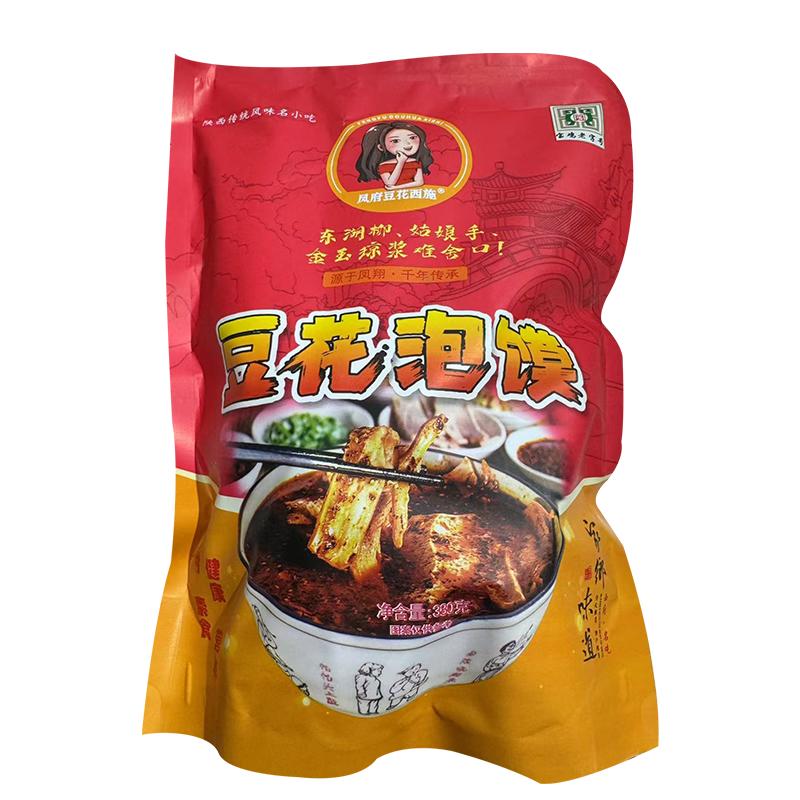 正宗凤翔豆花泡馍陕西特产麻花咸冲泡方便面/拉面/面