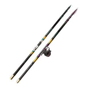 战腾野钓谷麦竿超硬19调短节定位前打竿逗钓滑漂竿车盘矶钓竿套装