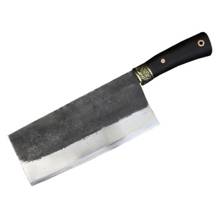 龙泉螭龙纯手工锻打菜刀家用斩切刀厨师专用切菜刀切片刀铁刀具刀