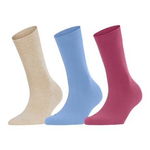 FALKE鹰客Sensitive London女士中筒百搭纯色袜干爽螺纹舒适46472