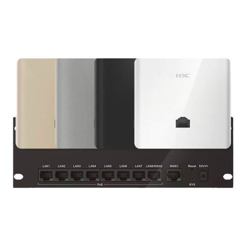 华三（H3C）3000M千兆端口wifi7覆盖双频86型wifi6无线ap面板套装嵌入AP3000L-U墙壁式ac插座poe路由器全屋