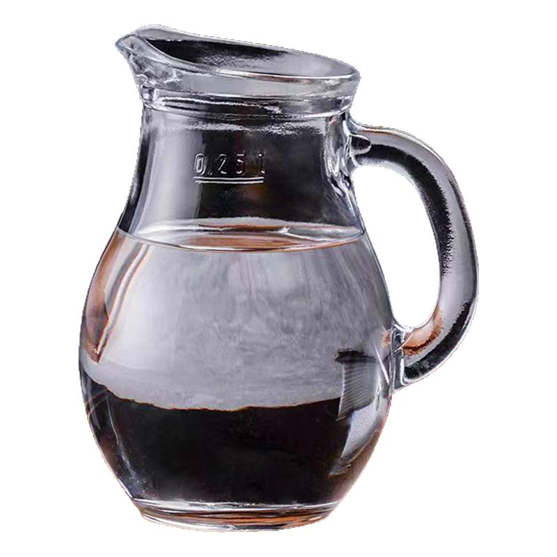 进口水果茶杯玻璃壶高硼硅