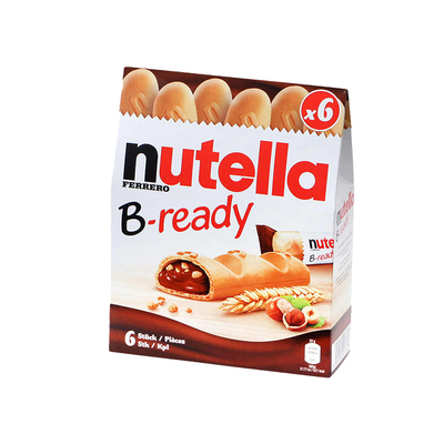 费列罗Nutella能多益榛子巧克力酱夹心纽缇乐手指饼干儿童零食