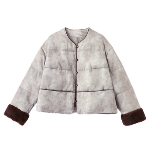 新中式国风短款羽绒服女小个子冬季高级感超好看加厚保暖洋气外套