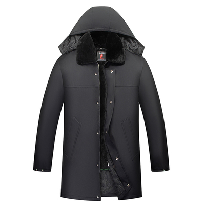 中老年人棉衣中长款脱卸棉袄