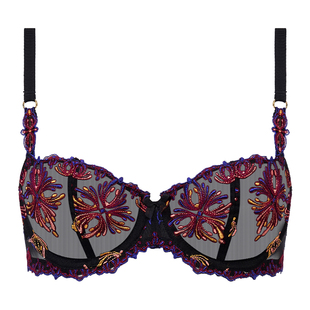 法国CHANTELLE仙黛尔法式蕾丝内衣女轻薄刺绣花朵阳台杯上托文胸