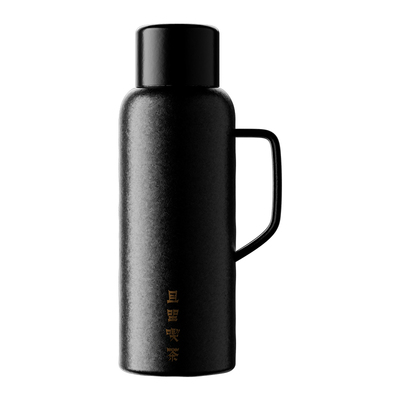 900ml纯钛G-TVIP礼品杯玄黑中式