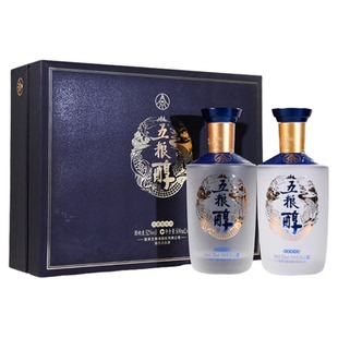 【快递不停运】五粮醇醇香礼盒双瓶52度500mL*2五粮液正品
