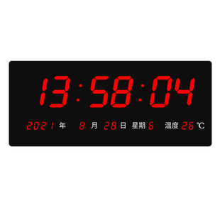 卫星授时NTP电子钟WiFi自动对时家用客厅高考led数码万年历壁挂表