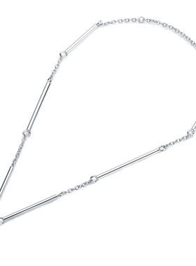 项链银色骨头项链男女通用