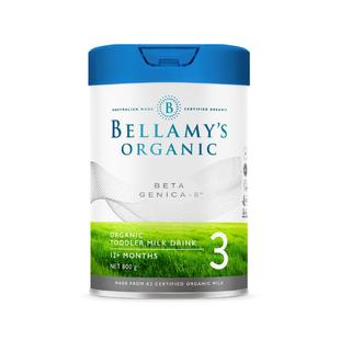 【自营】澳洲贝拉米白金有机A2蛋白婴幼儿配方奶粉3段800g*1罐