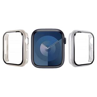 适用iwatchs11保护壳新款s10苹果手表壳applewatchs9壳膜一体s8保护套Ultra高清防爆8钢化膜pc灵敏防尘抗划痕