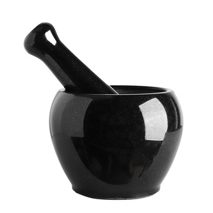 乌金石石臼捣蒜器家用蒜臼子天然石头擂钵老式蒜泥神器捣药研磨器