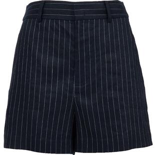 【ONLY奥莱】夏季款通勤利落竖条纹A字廓形显瘦西装短裤休闲裤女