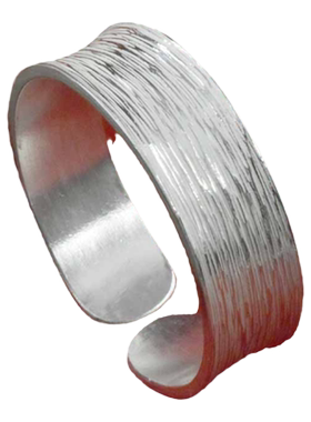 文泽百岁银坊凹形条纹定做足银