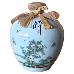 景德镇陶瓷空酒瓶1斤2斤3斤5斤10斤密封存酒专用酒容器酒罐酒坛子