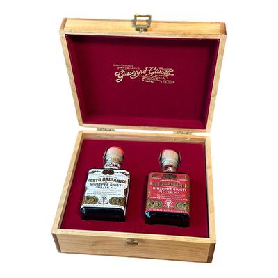 giusti意大利黑醋进口玖司蒂巴萨米克醋摩德纳香醋礼品木盒套装