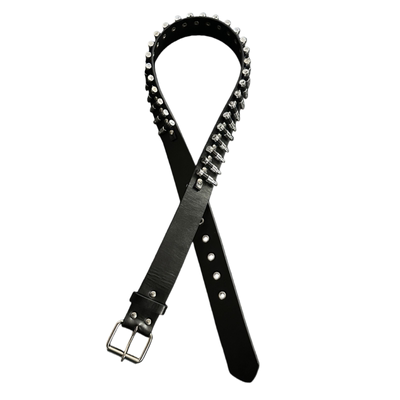 ironworks黑色皮带金属子弹