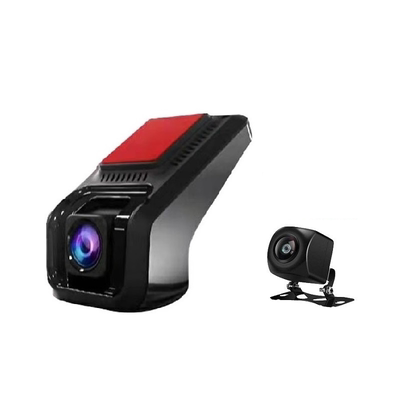 安卓大屏导航前后双录行车记录仪