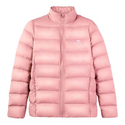 骆驼轻薄羽绒服立领保暖