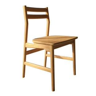 日式白橡木餐椅家用纯全实木椅子北欧简约现代餐厅原木座椅靠背椅