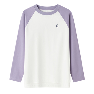 CLOUDSPACE【氧气t】260克丝芙双纱双效Sorona插肩宽松长袖T恤女