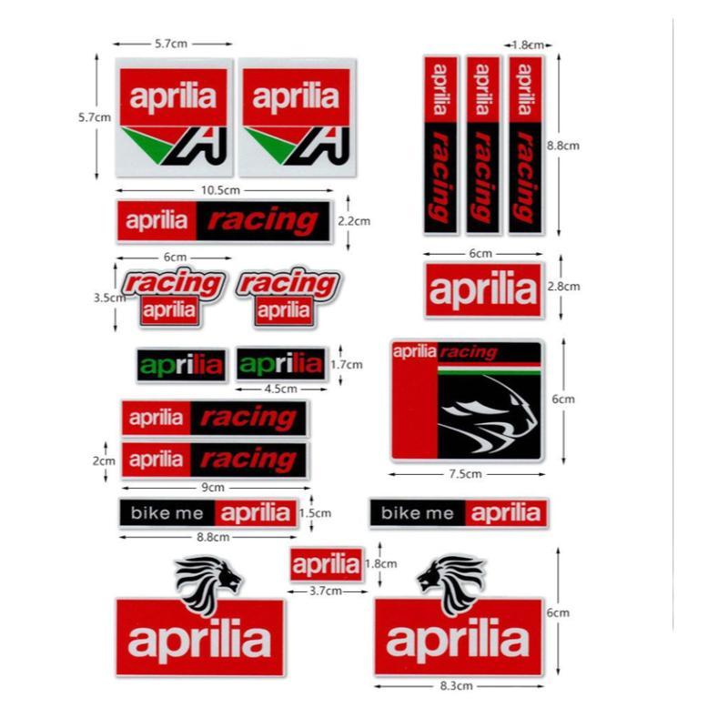 摩托车反光贴纸适用于阿普利亚GPR150R/125/250RSV4改装头盔贴花
