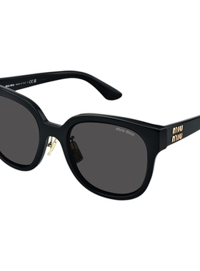 MIUMIU缪缪墨镜女款太阳眼镜复古时尚高级感黑框遮阳新款0MIU01ZS