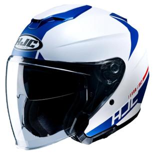 进口hjc双镜片I30半盔摩托车机车哈雷头盔夏季男女复古安全帽四季