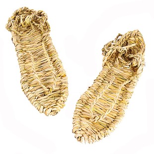 手工日式草鞋男款凉鞋女夏季藤草稻草鞋编织个性特色天然动漫COS