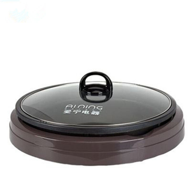 爱宁分体式烤鱼盘圆形电烤盘纸包鱼锅直径40烤鱼炉商用水煎包煎锅