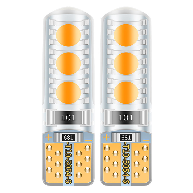 汽车改装示宽灯泡七彩遥控T10行车灯超亮爆闪T10装饰彩色小灯通用