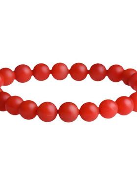 收藏级7-8mm保山南红玛瑙手串